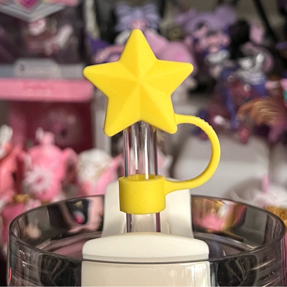 Yellow Star Straw Topper for Stanley Tumbler
